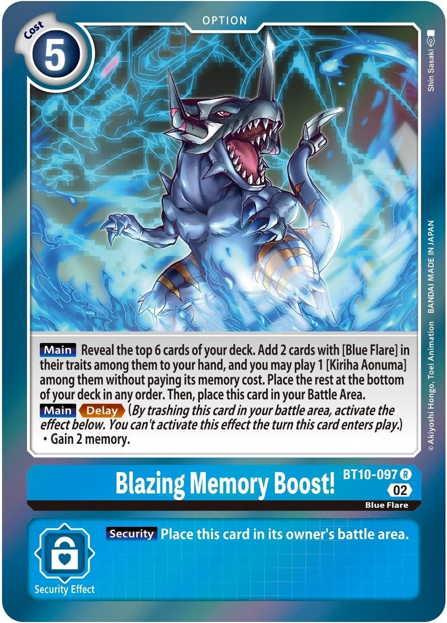 Blazing Memory Boost! (BT10-097 R) (BT10)