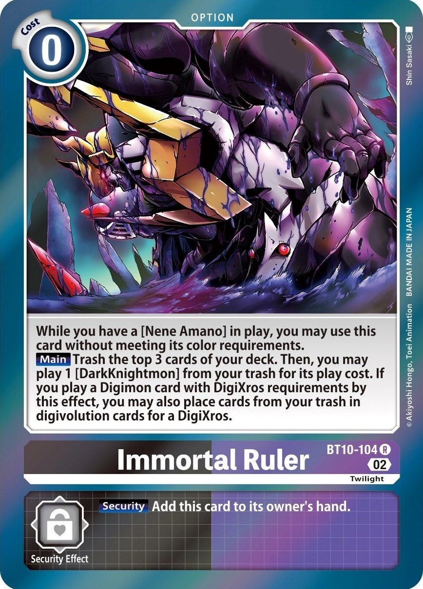 Immortal Ruler (BT10-104 R) (BT10)
