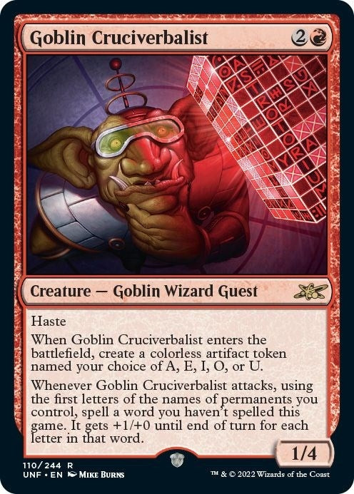 Goblin Cruciverbalist (110) (UNF)