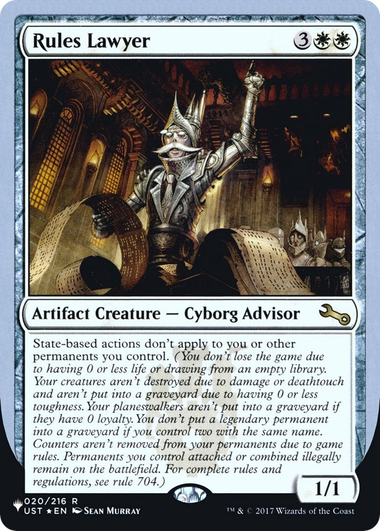 Rules Lawyer (020/216) (LIST)