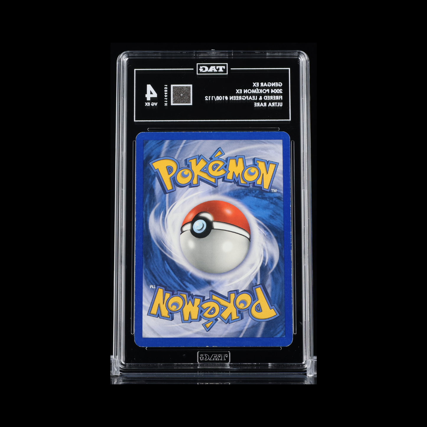 Pokemon Slab Gengar EX 108 TAG 4 VG-EX 2004