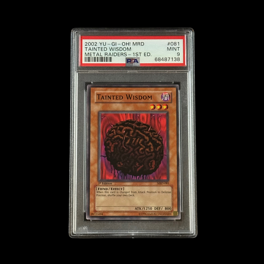 Yu-Gi-Oh! Slab Tainted Wisdom Metal Raiders 1st Edition MRD-081 PSA 9 Mint 2002