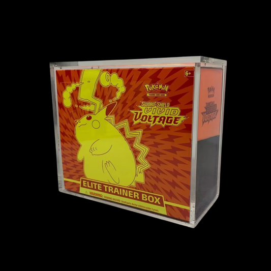 Acrylic Display Case For Pokemon Elite Trainer Box, Magnetic Closure