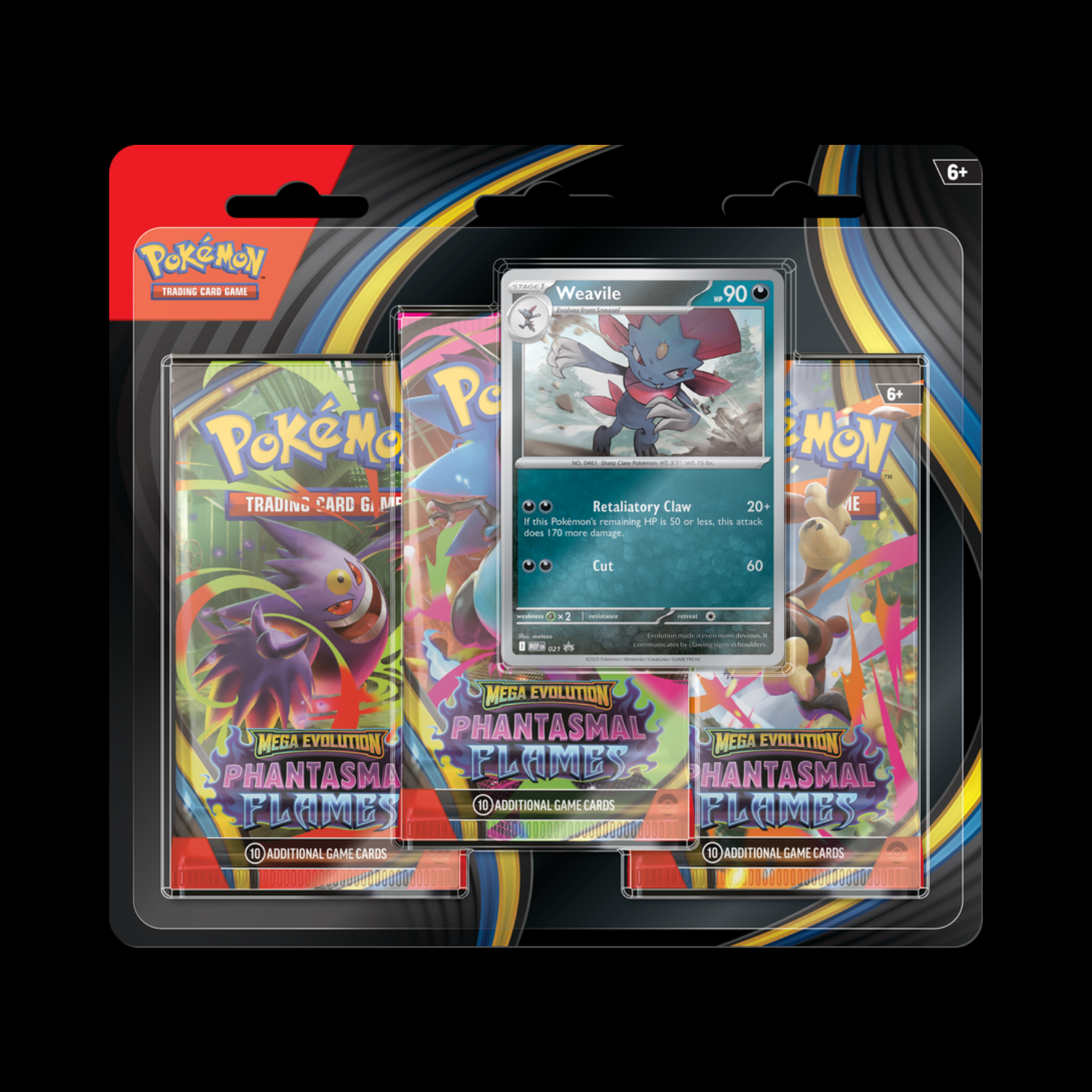 Pokemon Mega Evolution Phantasmal Flames 3x Blister Pack Card Dynasty Pokemon Mega Evolution Phantasmal Flames 3x Blister Pack Card Dynasty