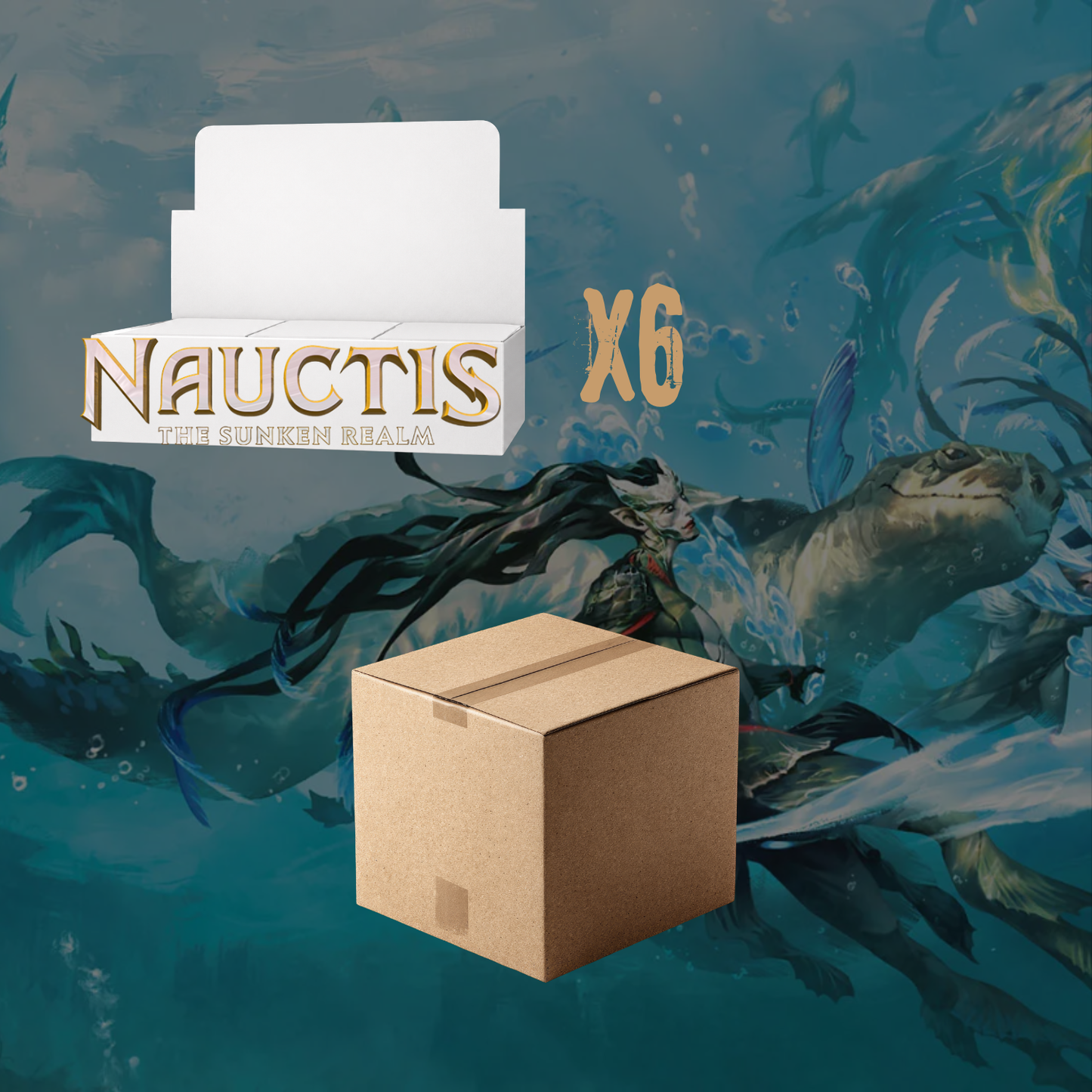 MTG Magic The Gathering Nauctis The Sunken Realm 6x Play Booster Box Sealed Case (Ships Feb 2027)
