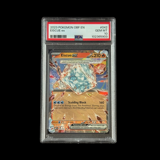Pokemon Slab Eiscue EX Obsidian Flames Holo 042/197 PSA 10 Gem 2023