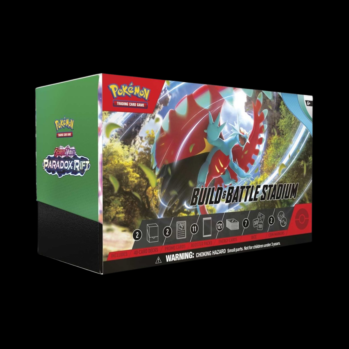 Pokemon Scarlet & Violet Paradox Rift Build & Battle Stadium (12 Packs + 2 Promos)