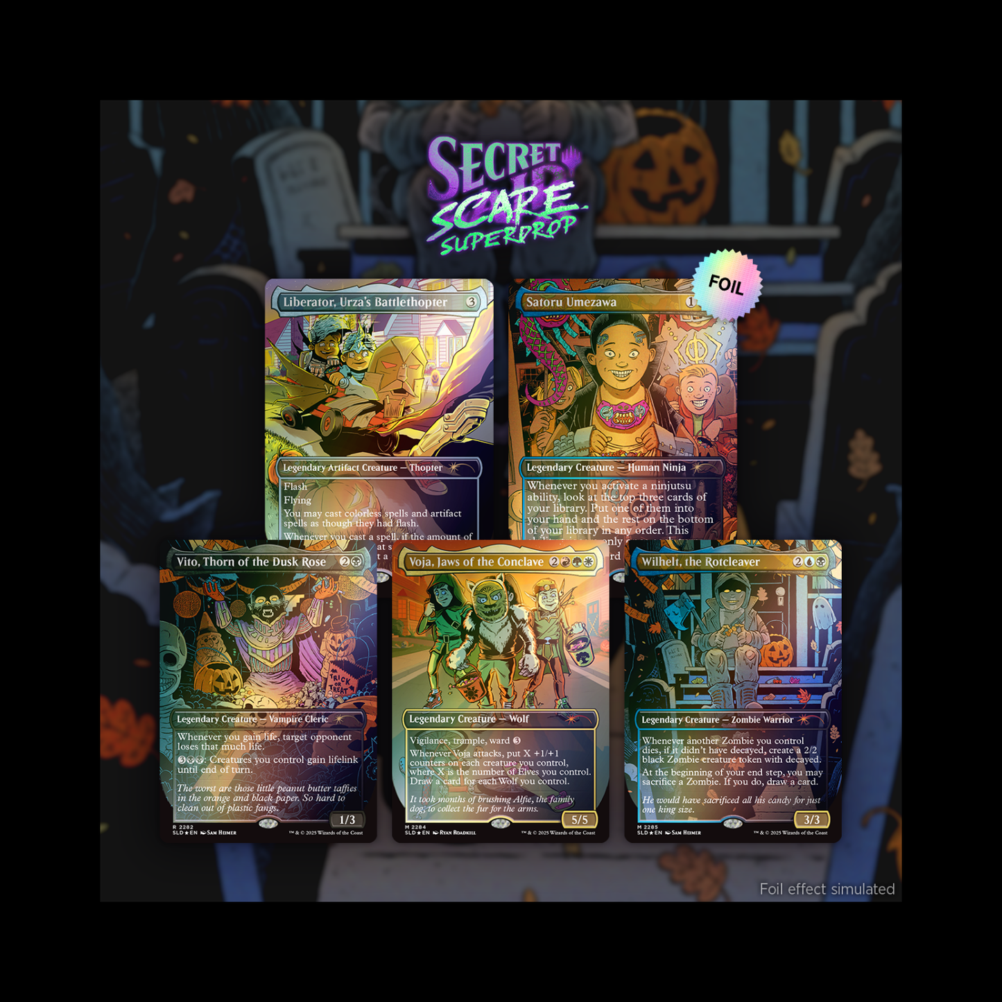 MTG Magic The Gathering Secret Lair Trick Or Treat Rainbow Foil Sealed