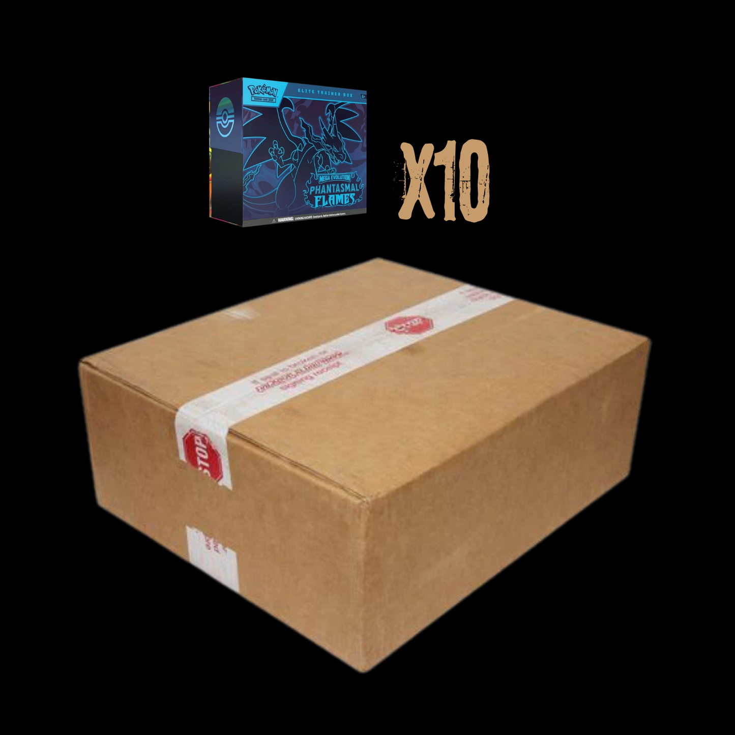Pokemon Mega Evolution Phantasmal Flames 10x Elite Trainer Box Sealed Case