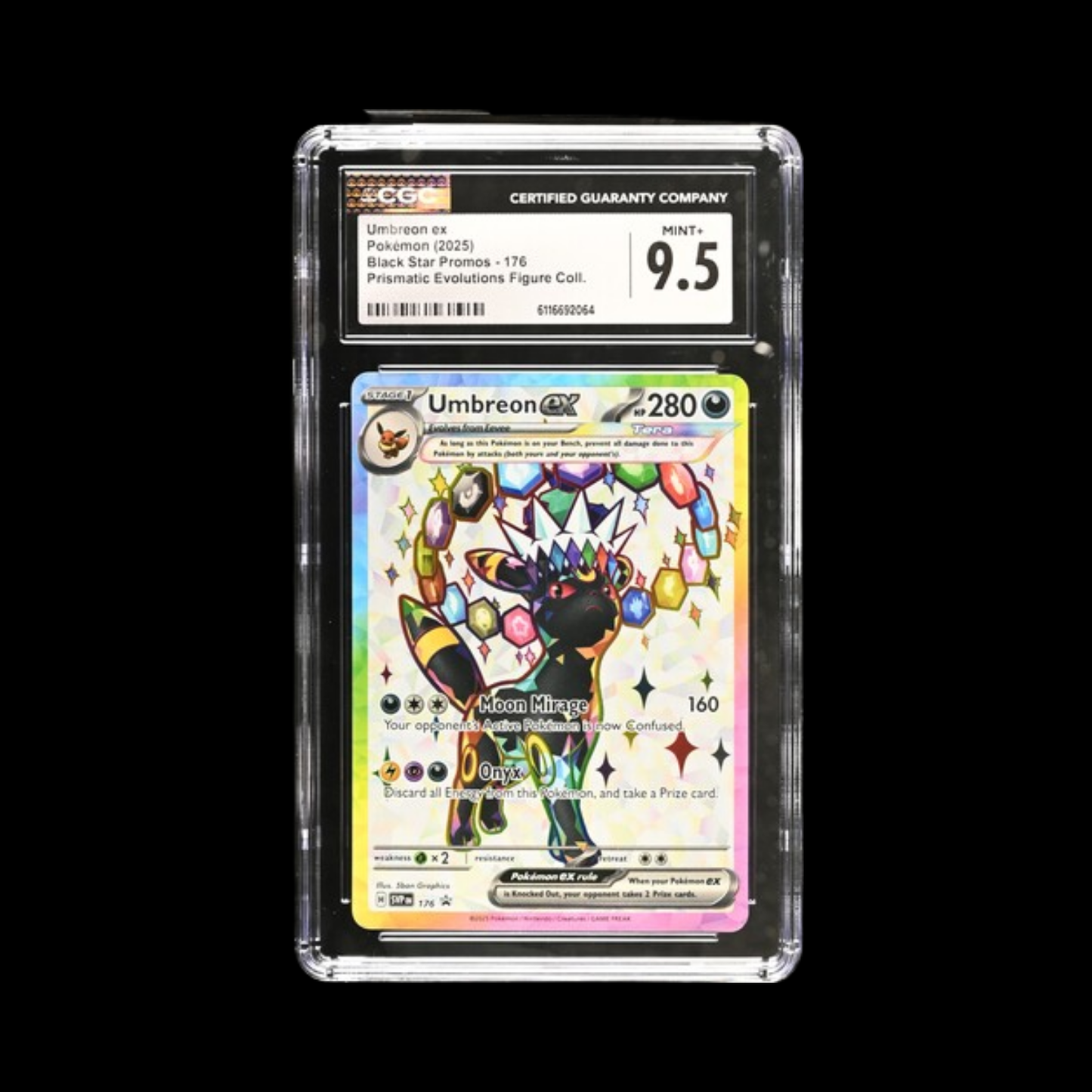 Pokemon Slab Umbreon Ex 176 CGC 9.5 Mint+ 2025