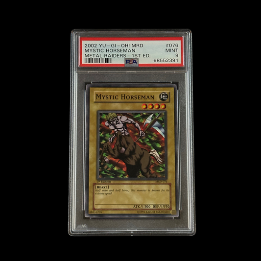 Yu-Gi-Oh! Slab Mystic Horseman Metal Raiders 1st Edition MRD-076 PSA 9 Mint 2002