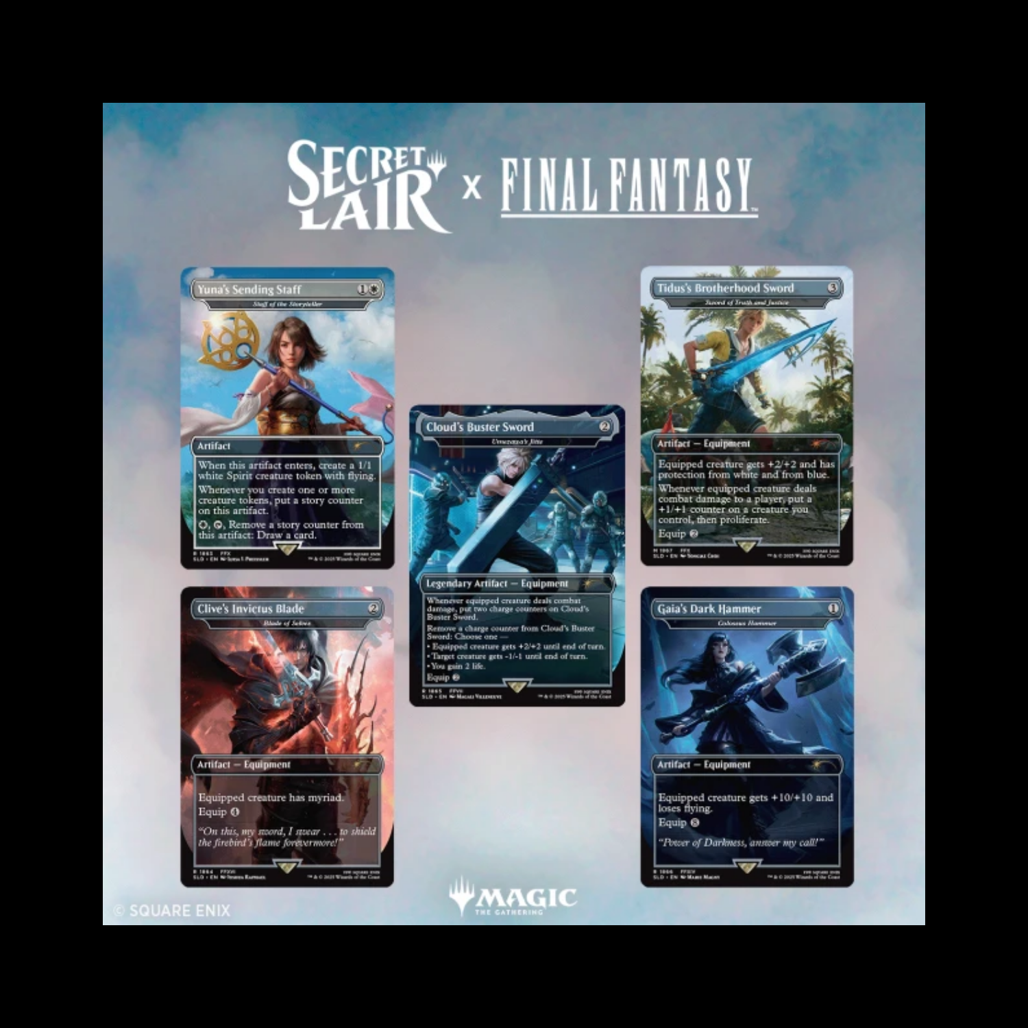 MTG Magic The Gathering Secret Lair Final Fantasy : Weapons Sealed Card Dynasty MTG Magic The Gathering Secret Lair Final Fantasy : Weapons Sealed Card Dynasty