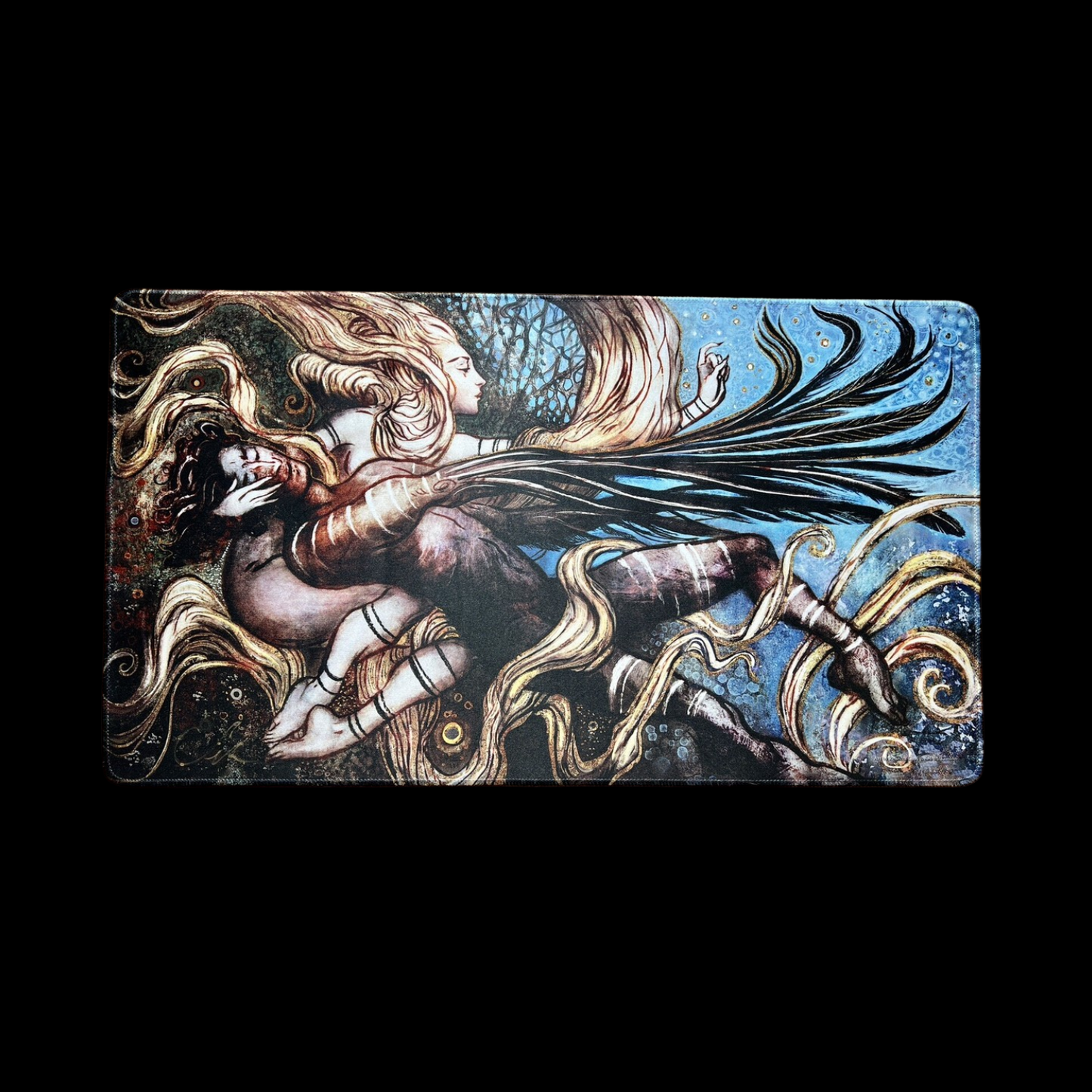 MTG Magic The Gathering Authentic Limited Playmat Signed - The Poet & The Faerie Queen