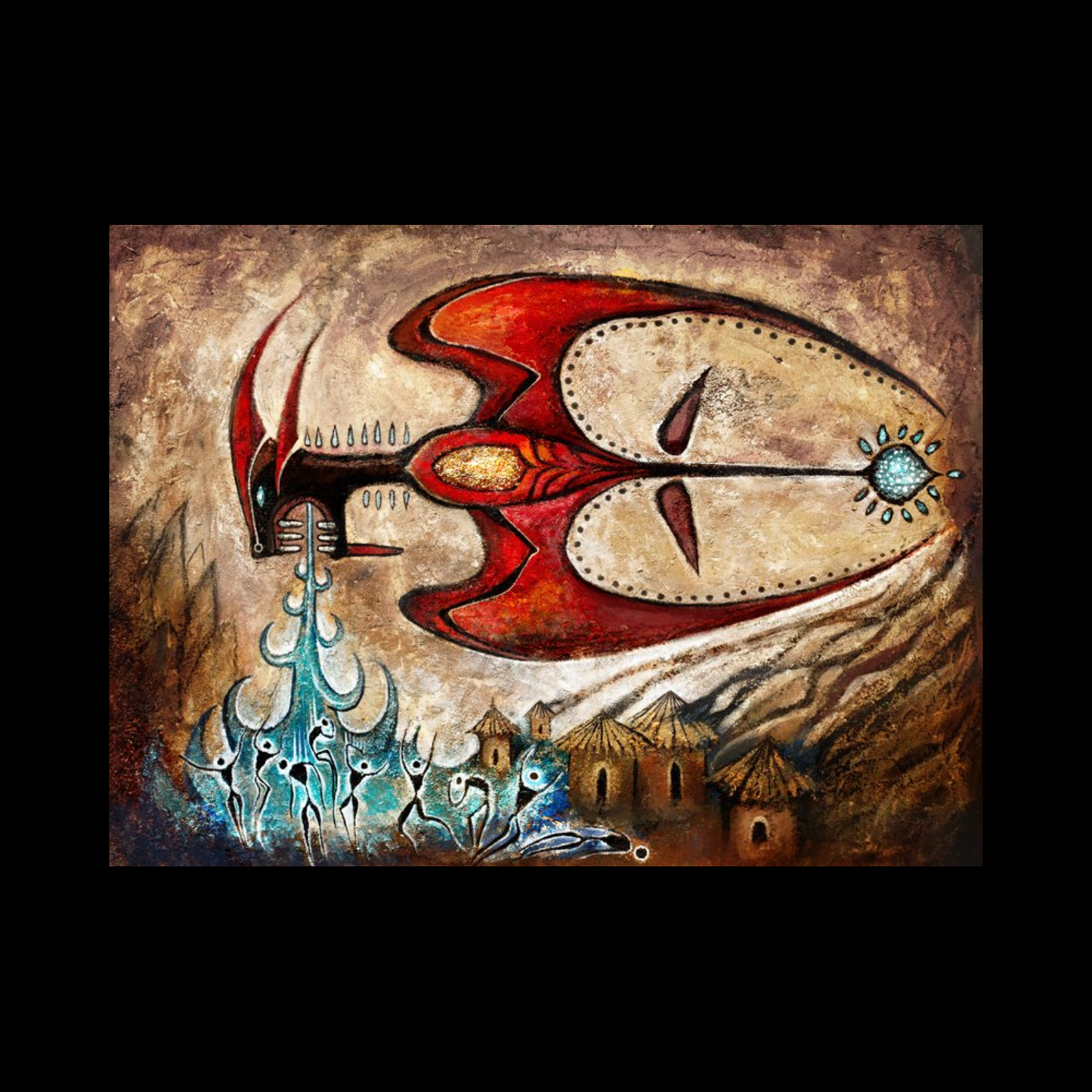 MTG Magic The Gathering Authentic Limited Playmat Signed - Mythos of Vadrok