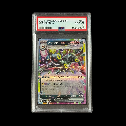 Pokemon JP Slab Umbreon EX SV8A Holo 093/187 PSA 10 Gem 2024