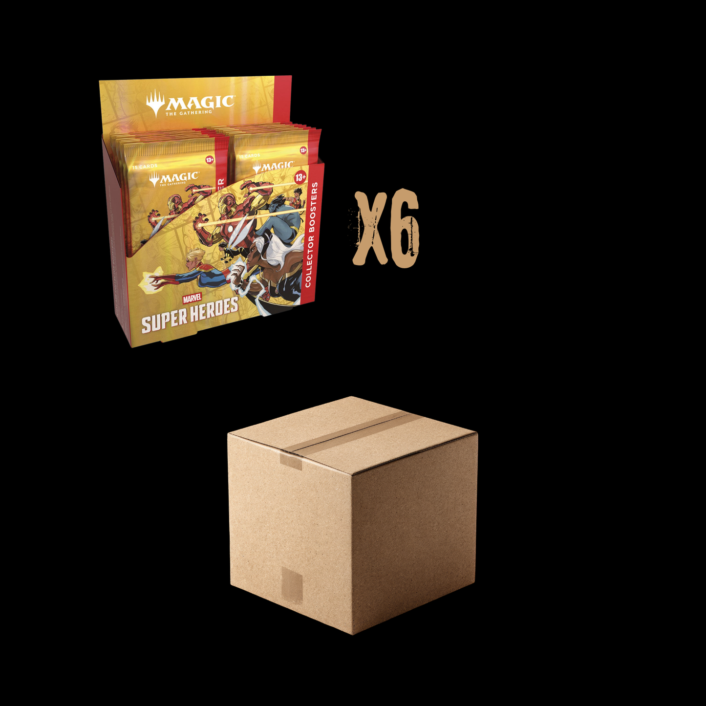 MTG Magic The Gathering Marvel Super Heroes 6x Collector Booster Box Sealed Case (Ships June 2026)