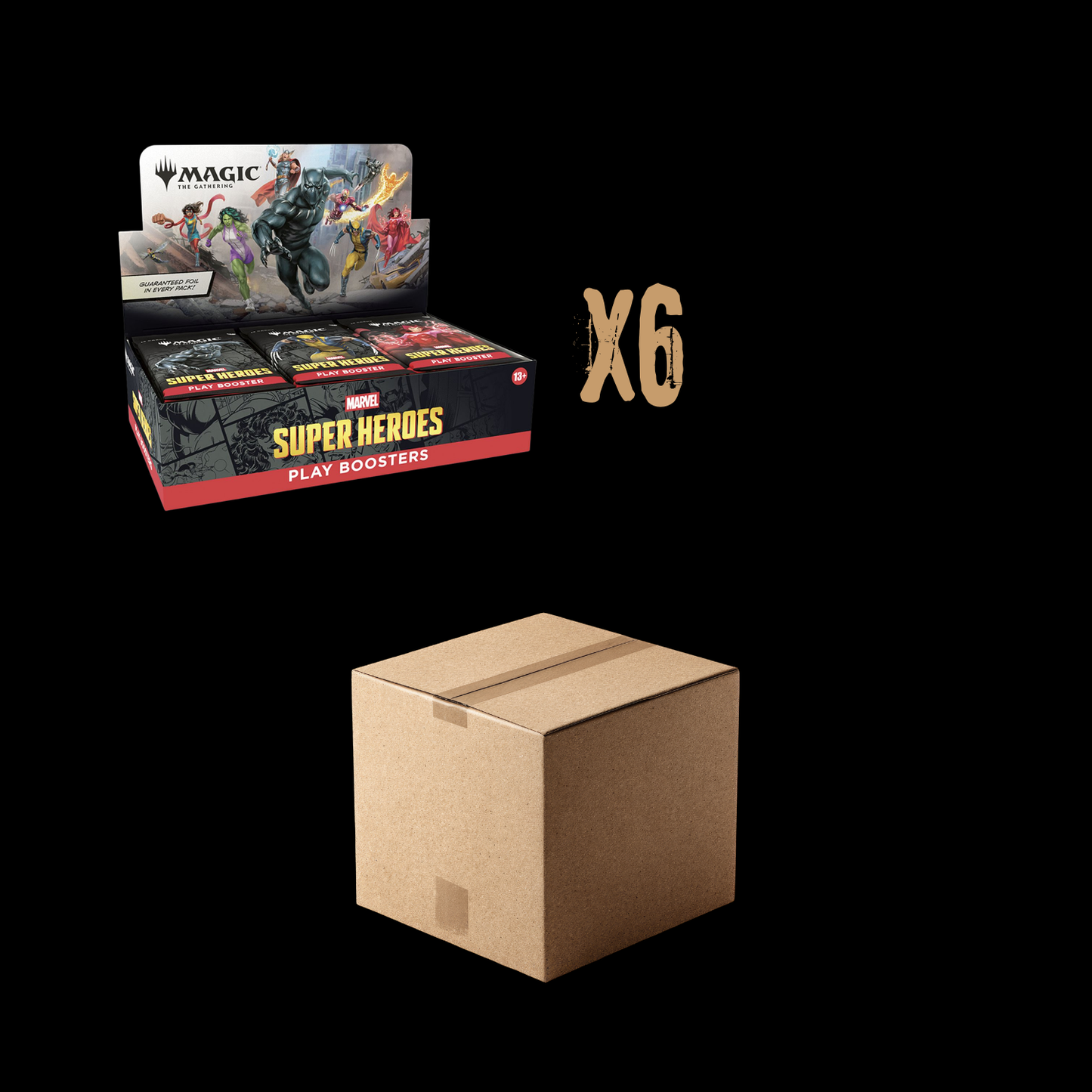 MTG Magic The Gathering Marvel Super Heroes 6x Booster Box Sealed Case (Ships June 2026)