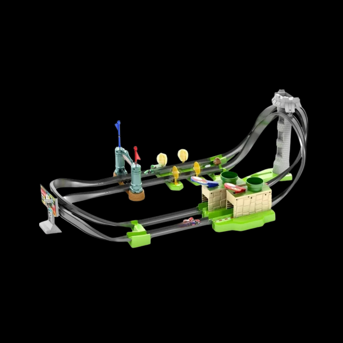 Hot Wheels Mario Kart Mario Circuit Lite Track Set