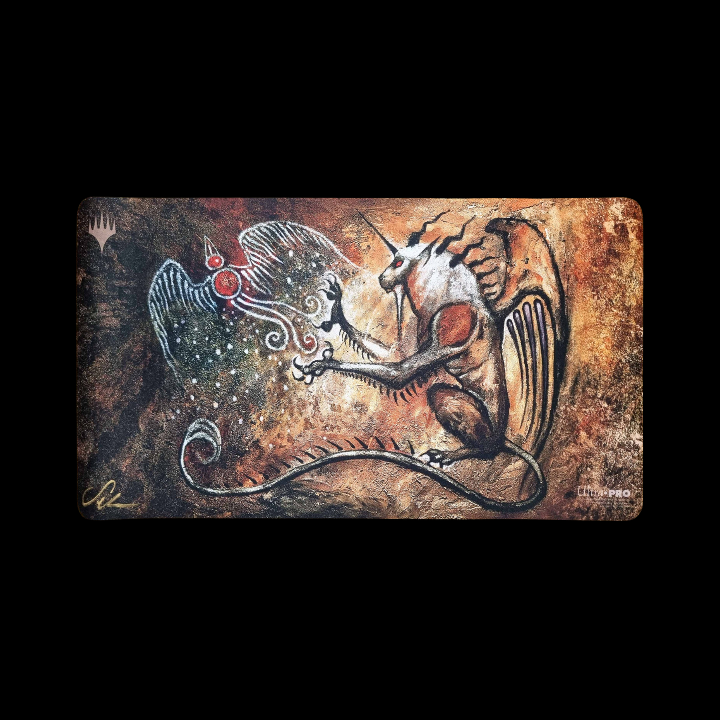 MTG Magic The Gathering Authentic Limited Playmat Signed - Mythos of Illuna