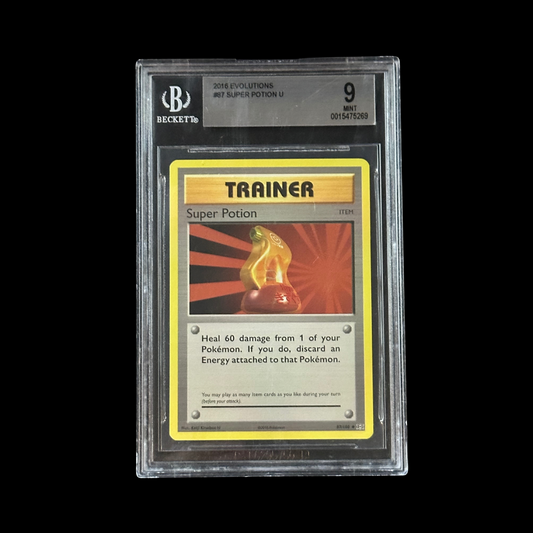 Pokemon Slab Super Potion Evolutions 87/108 BGS 9 Mint 2016