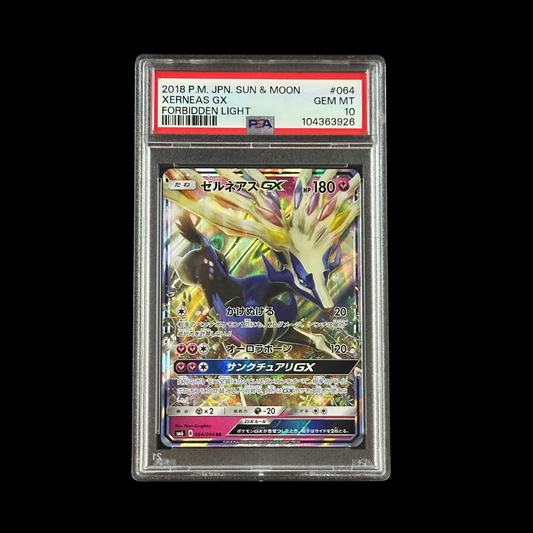 Pokemon JP Slab Xerneas GX Forbidden Light Holo 064/094 PSA 10 Gem 2018