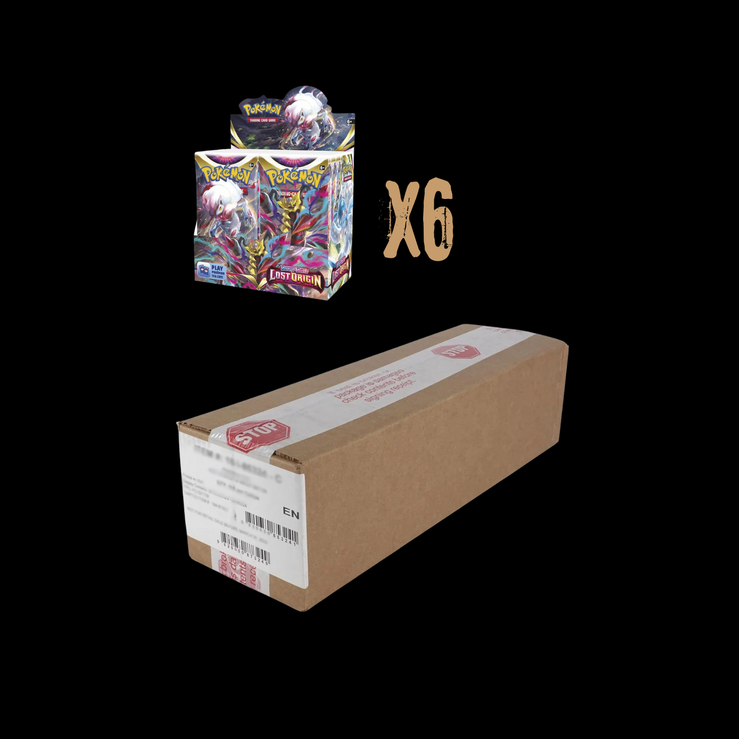 Pokemon Sword & Shield Lost Origin 6x Booster Box Sealed Case