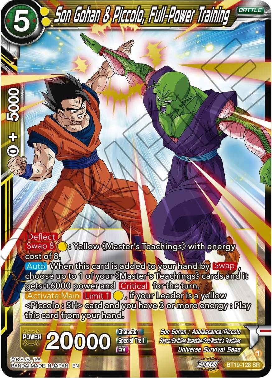 Son Gohan & Piccolo, Full-Power Training (BT19-128) (Fighter's Ambition) (DBS-B19)