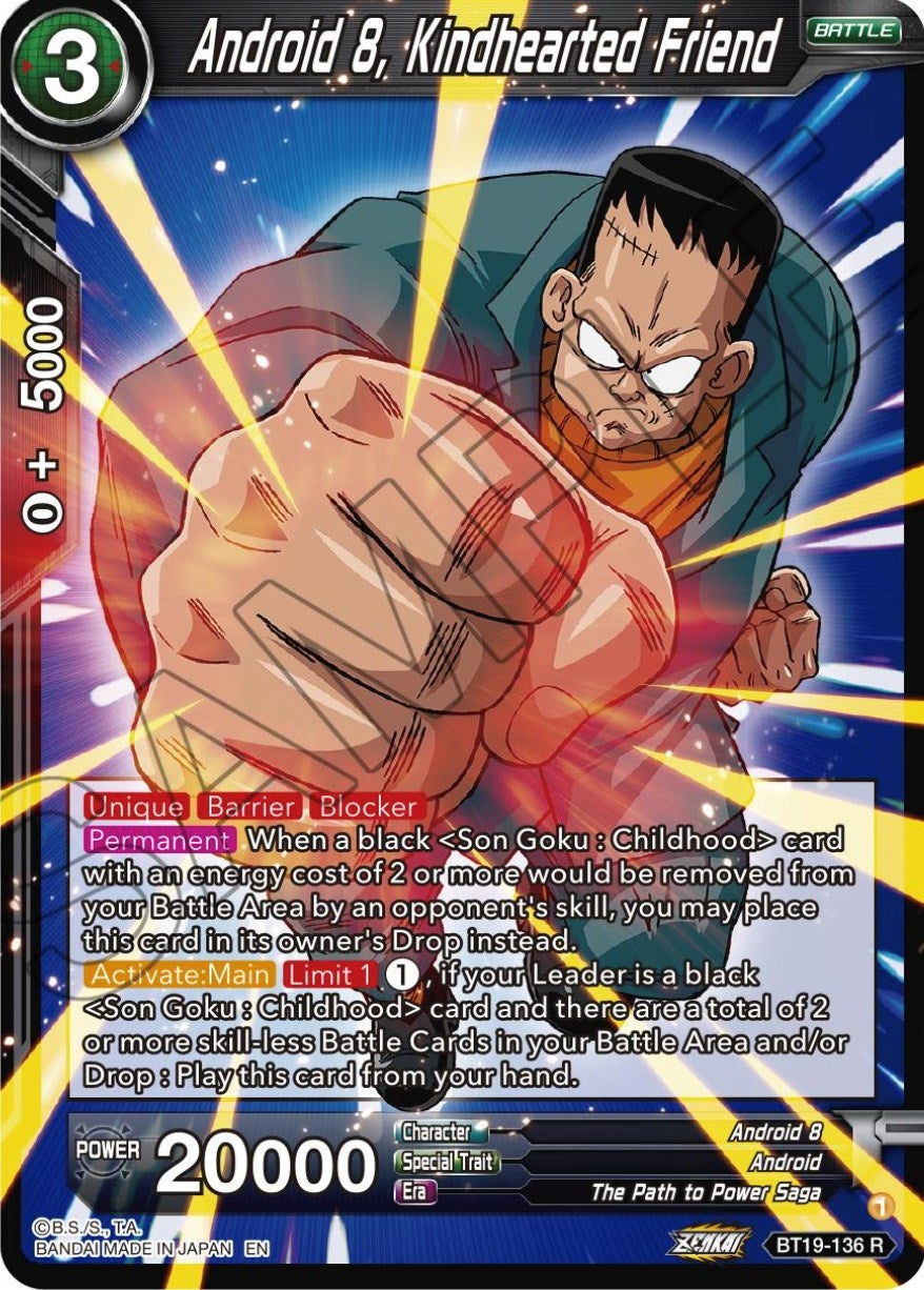 Android 8, Kindhearted Friend (BT19-136) (Fighter's Ambition) (DBS-B19)