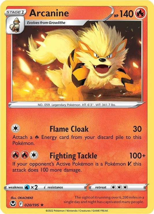 Arcanine (020/195) (SWSH12)