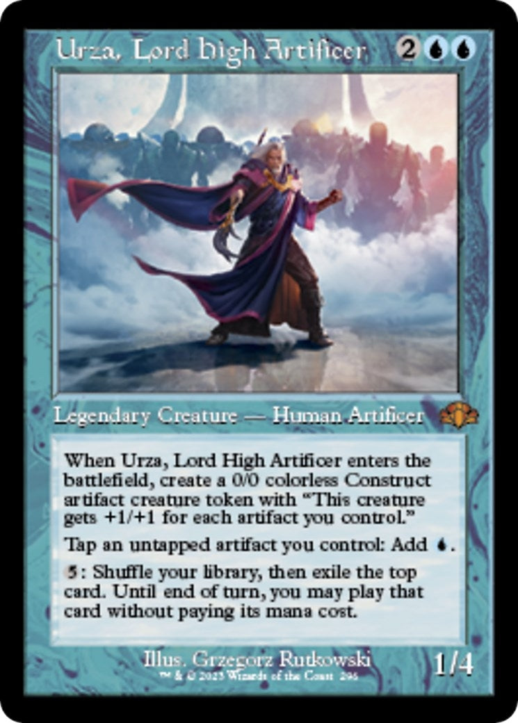 Urza, Lord High Artificer (Retro Frame) (296) (Dominaria Remastered) (DMR)