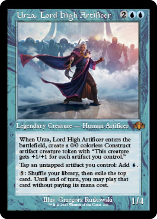 Urza, Lord High Artificer (Retro Frame) (296) (Dominaria Remastered) (DMR)