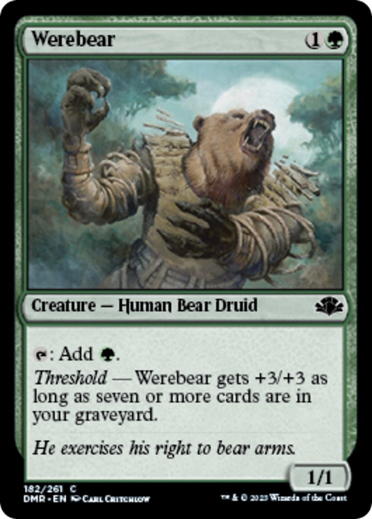 Werebear (182) (Dominaria Remastered) (DMR)