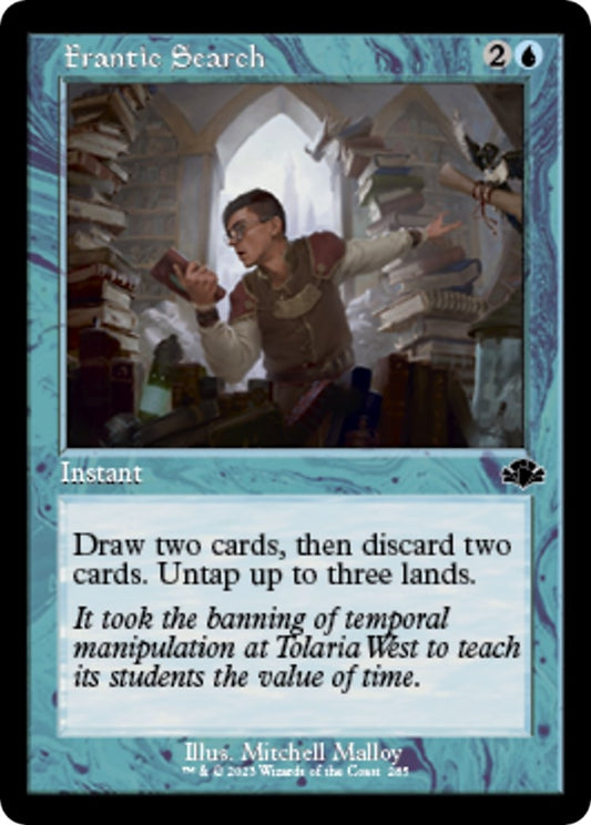 Frantic Search (Retro Frame) (285) (Dominaria Remastered) (DMR)