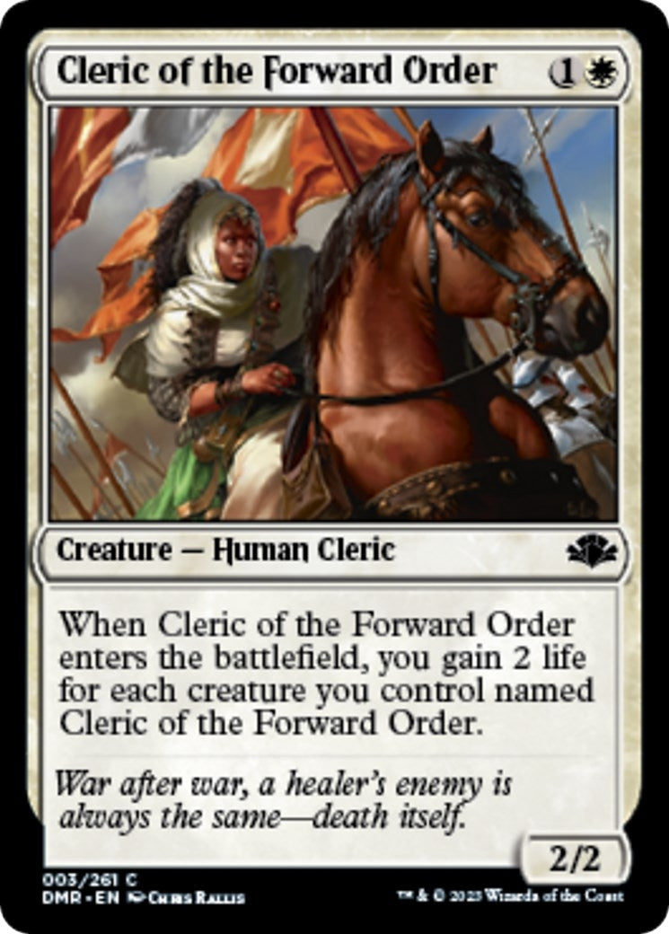 Cleric of the Forward Order (3) (Dominaria Remastered) (DMR)