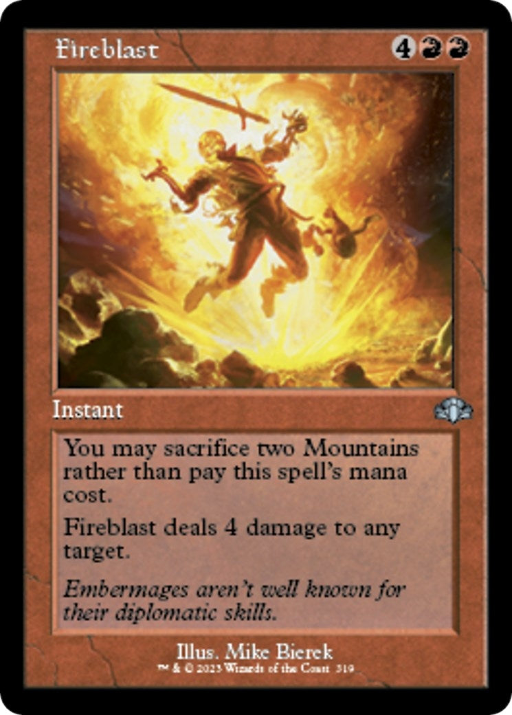 Fireblast (Retro Frame) (319) (DMR)
