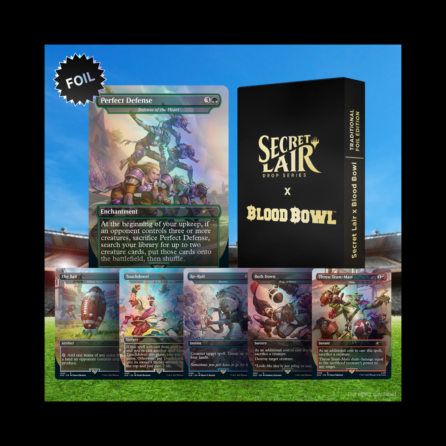 MTG Magic The Gathering Secret Lair Blood Bowl Foil Edition Sealed