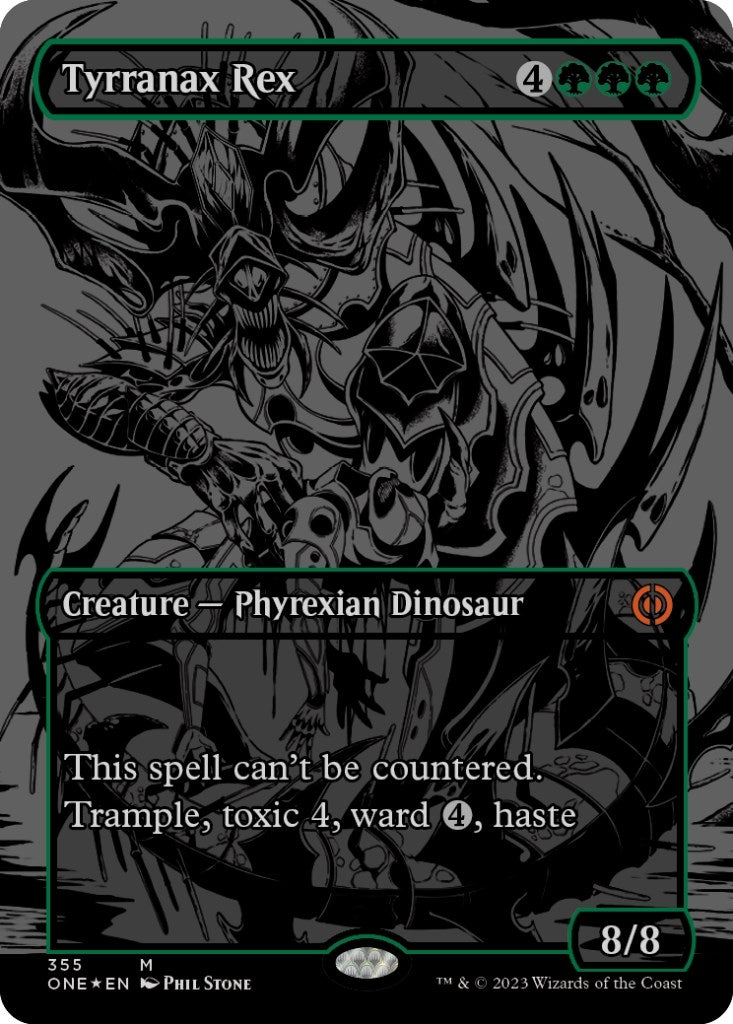 Tyrranax Rex (Oil Slick Raised Foil) (355) (ONE)