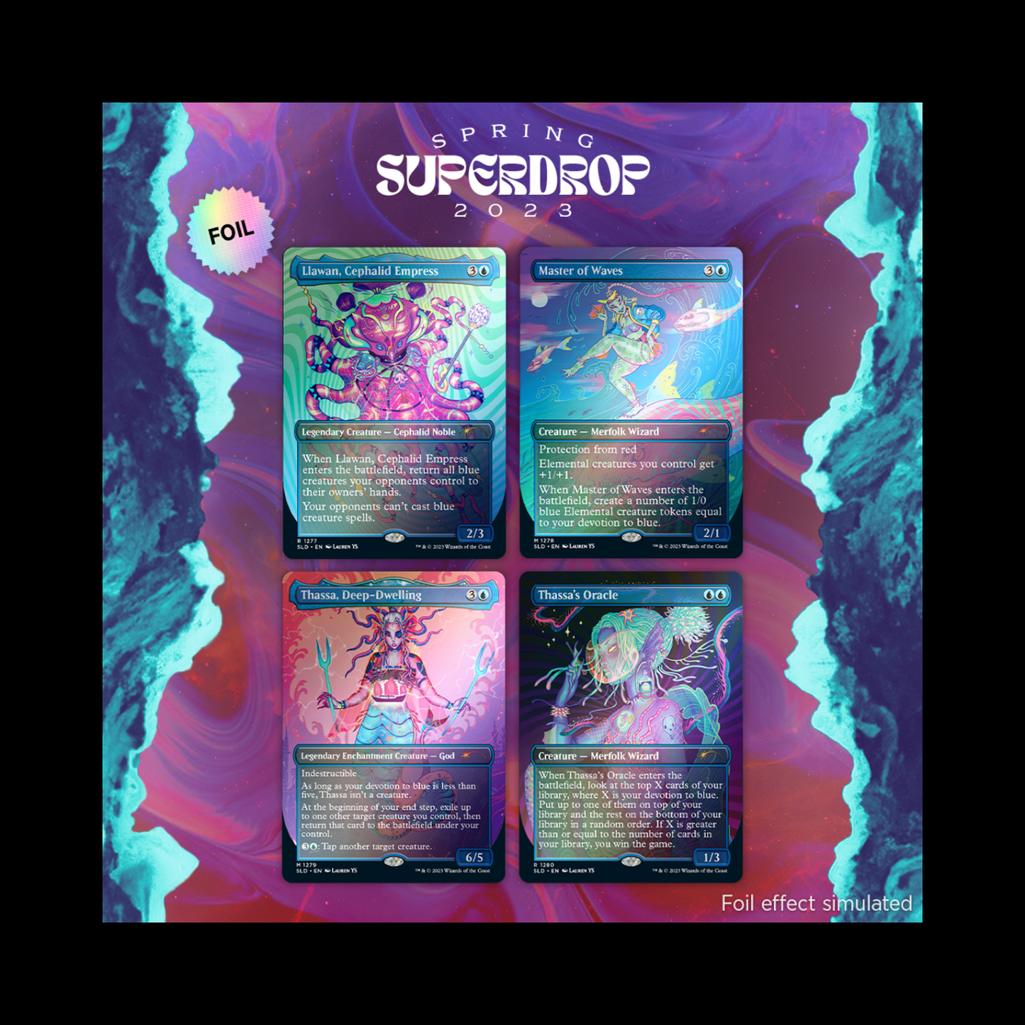 MTG Magic The Gathering Secret Lair Cool Ocean Breeze Foil Edition Sealed