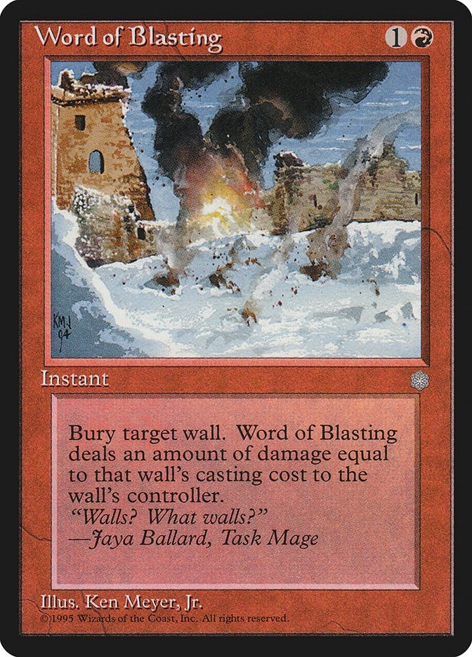 Word of Blasting (ICE)