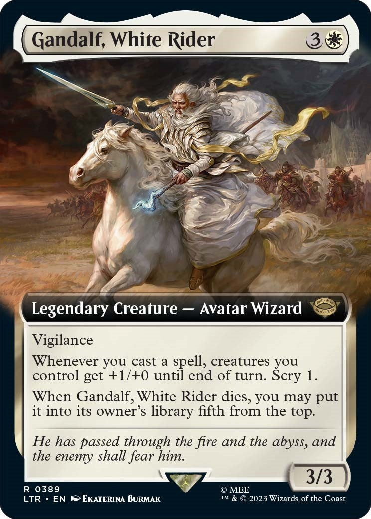 Gandalf, White Rider (Extended Art) (389) (LTR)