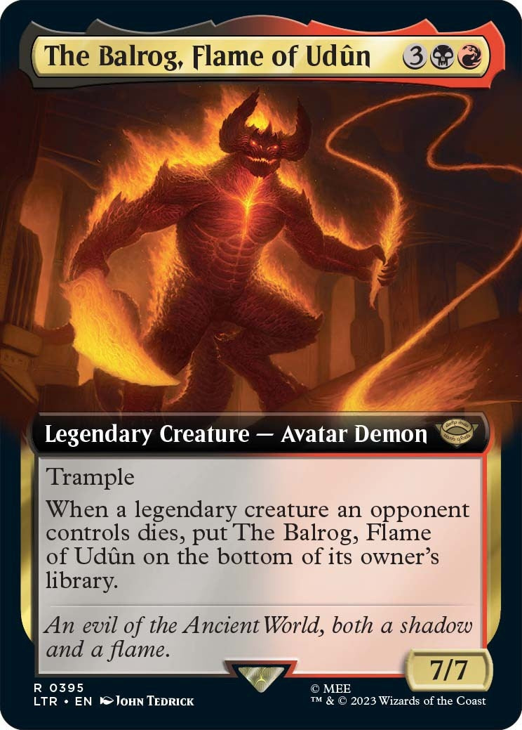 The Balrog, Flame of Udun (Extended Art) (395) (LTR)