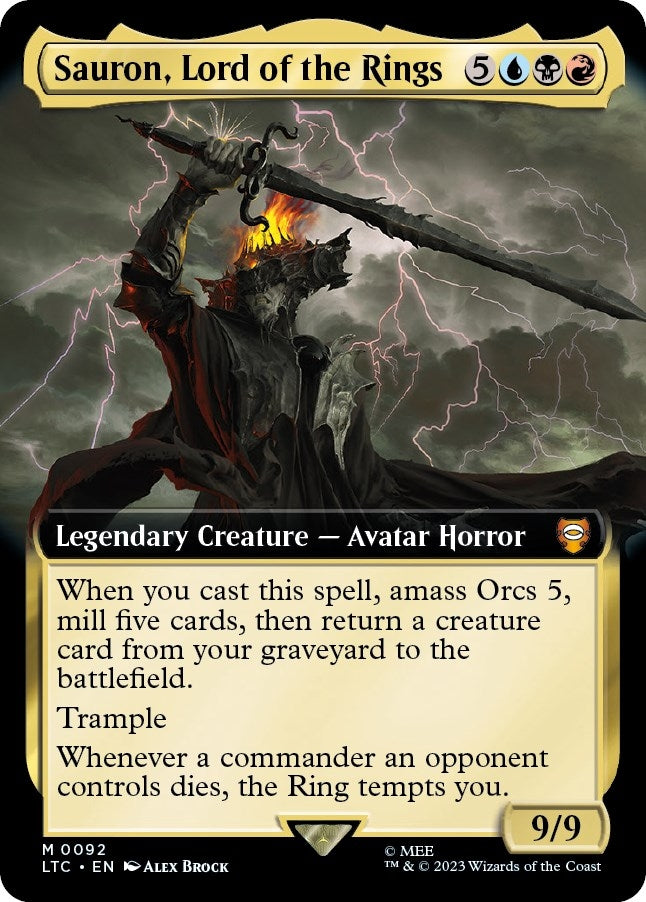 Sauron, Lord of the Rings (Extended Art) (92) (LTC)