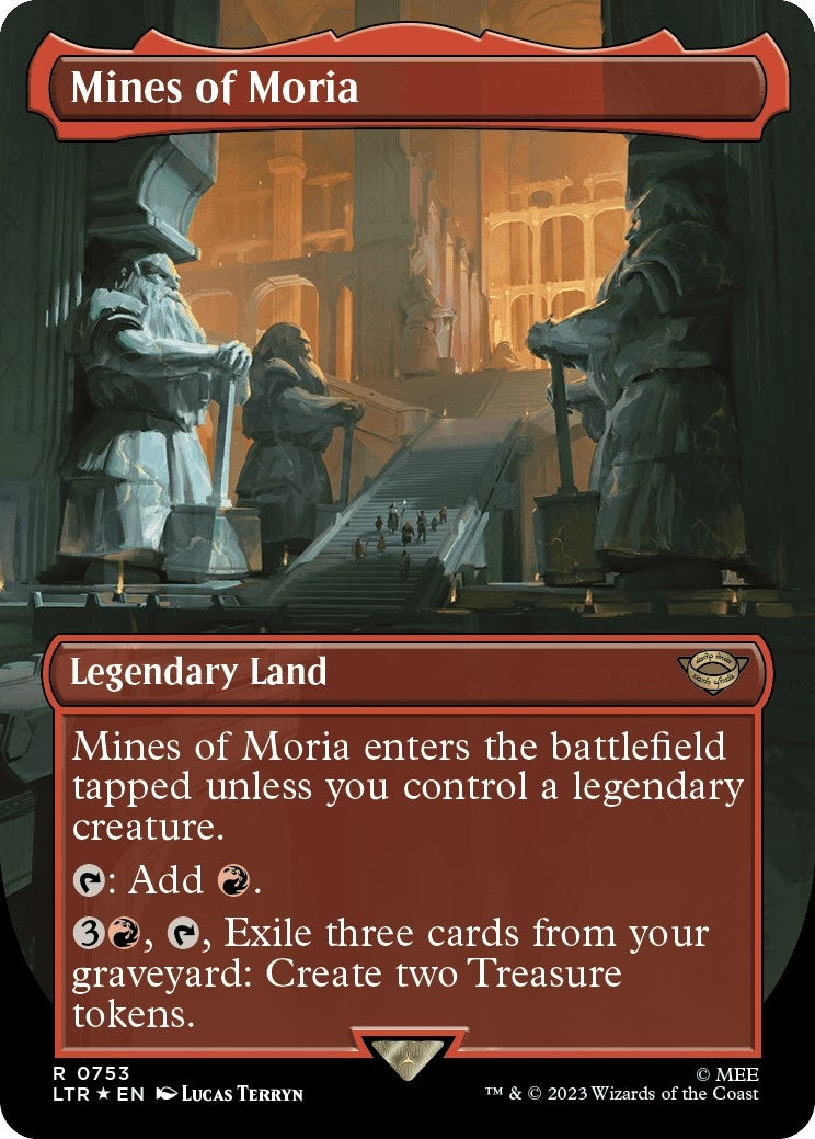 Mines of Moria (Borderless) (Surge Foil) (753) (LTR)