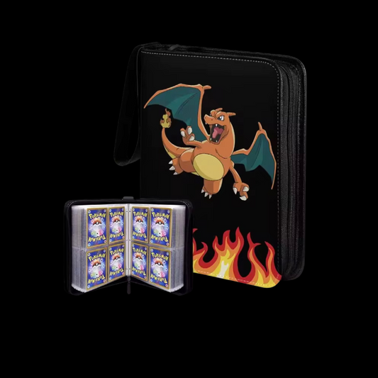 Pokemon 50x Pages 4x Pockets Leather Binder, 400 Cards Total