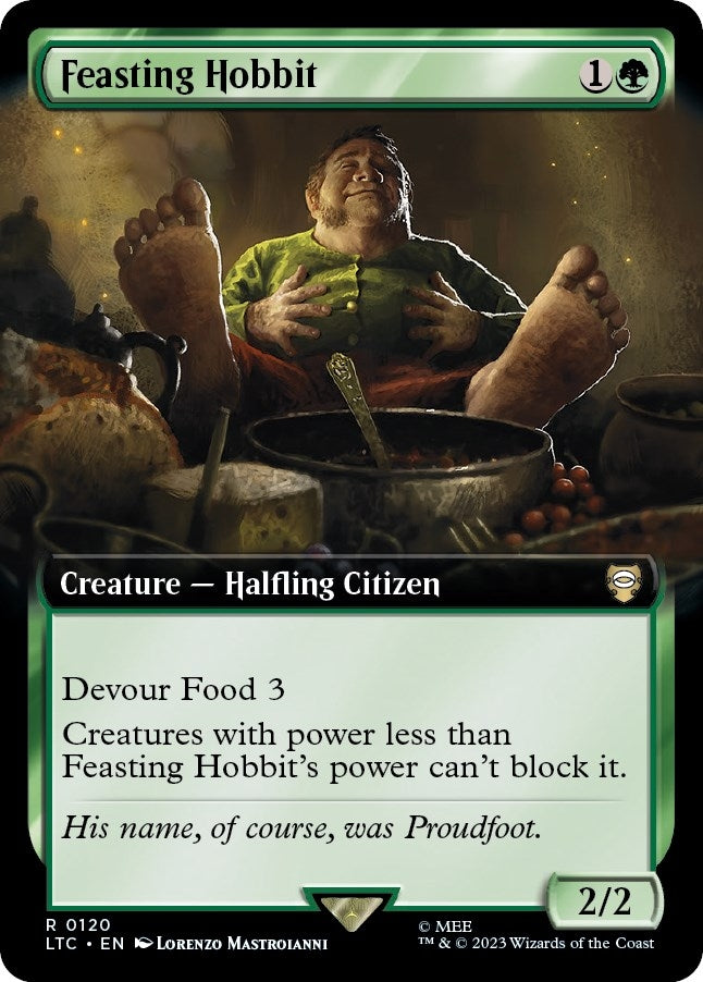Feasting Hobbit (Extended Art) (120) (LTC)