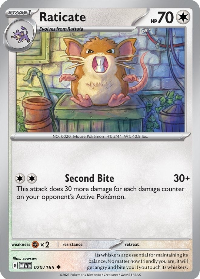 Raticate (020/165) (MEW)