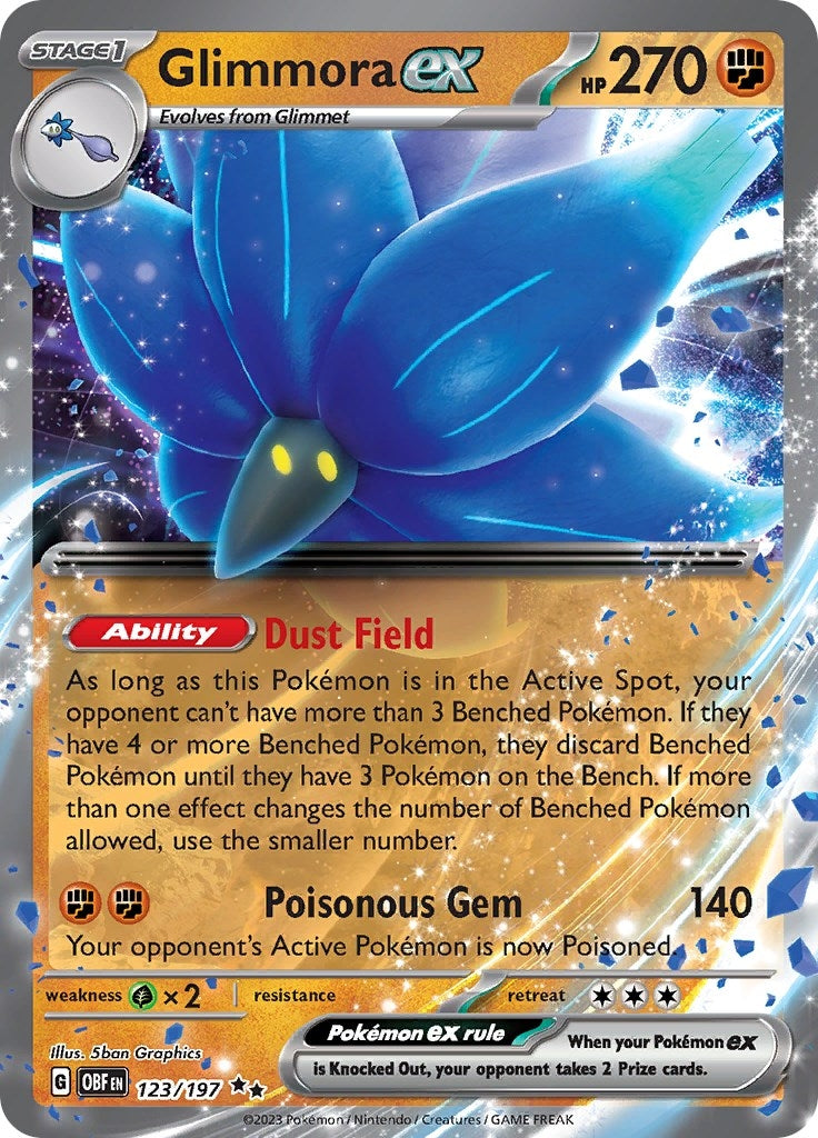 Glimmora ex (123/197) (SV03: Obsidian Flames) (OBF)