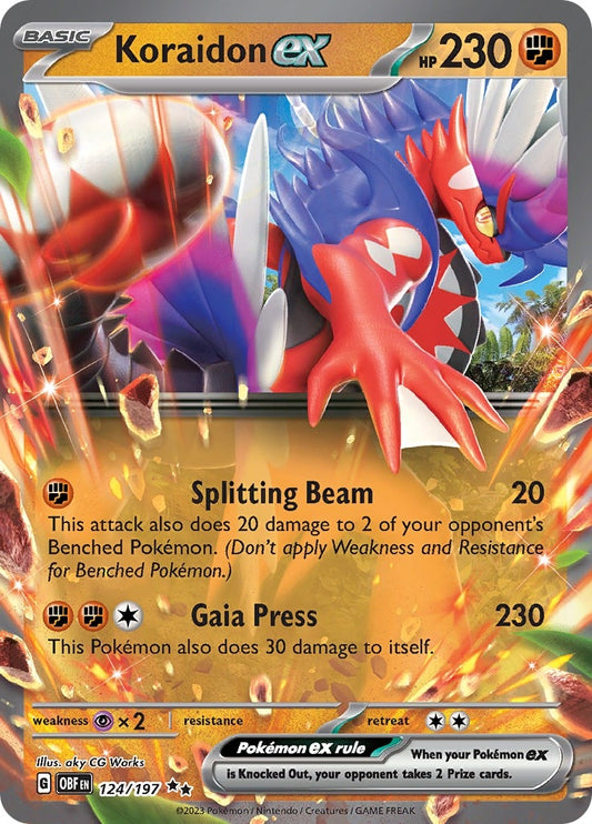 Koraidon ex (124/197) (SV03: Obsidian Flames) (OBF)
