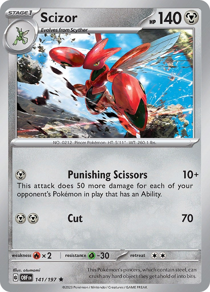 Scizor (141/197) (SV03: Obsidian Flames) (OBF)