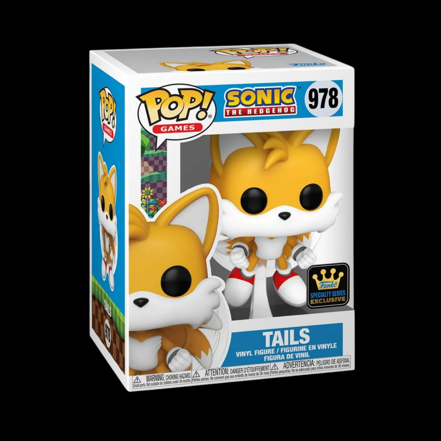 Sonic the Hedgehog Tails Funko Pop! Vinyl Figure #978 + Protector (Funko specialty series exclusive)